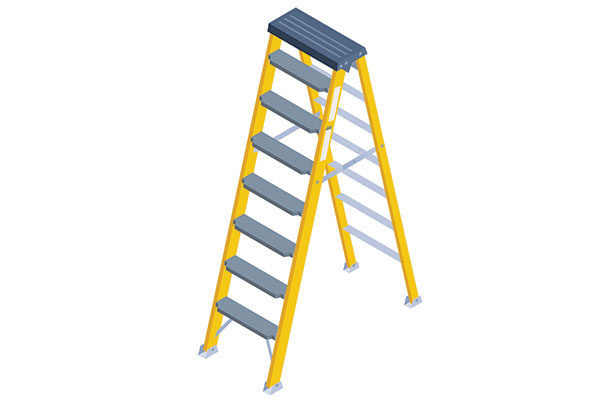 Ladder Rungs with Rainbow â„–4 Stock Illustration - Illustration of  technology, conservation: 30107768