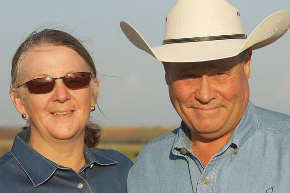 Mary Lou Bradley-Henderson and James Henderson manage the genetics, marketing and day-to-day operations of Bradley 3 Ranch.