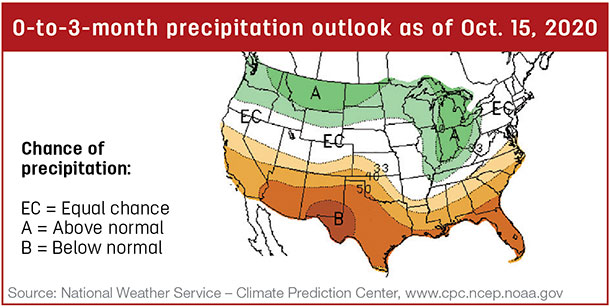 Precipitation map