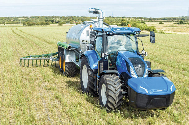 Methane powered tractor