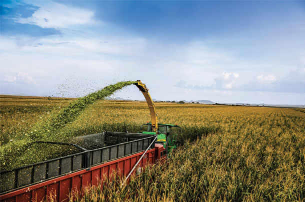 John Deere forage harvester