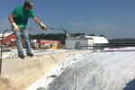 applying wax silage coating